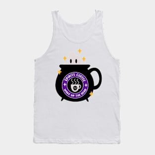 Spirits Coffee Halloween ghost coffee brand cute Tank Top